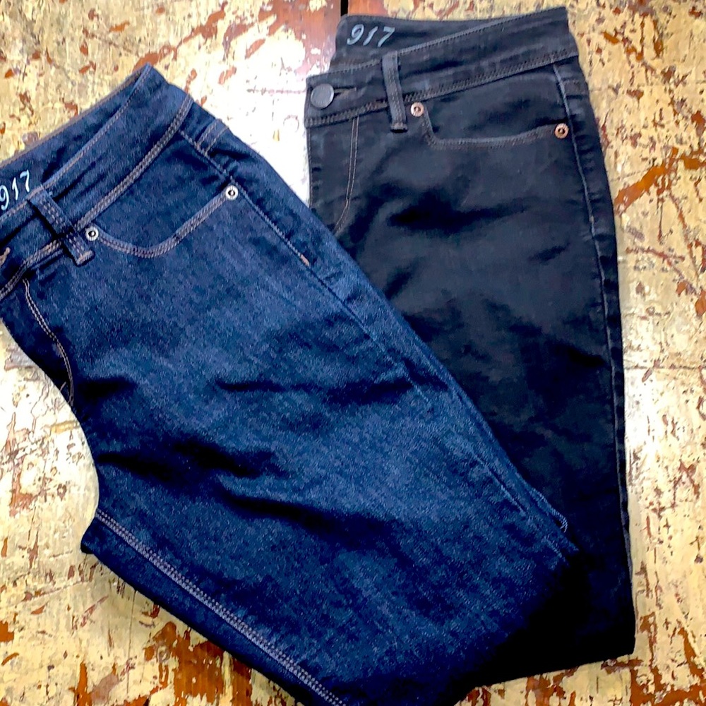 2 pairs Limited 917 Jeans 8S - black & Dark wash